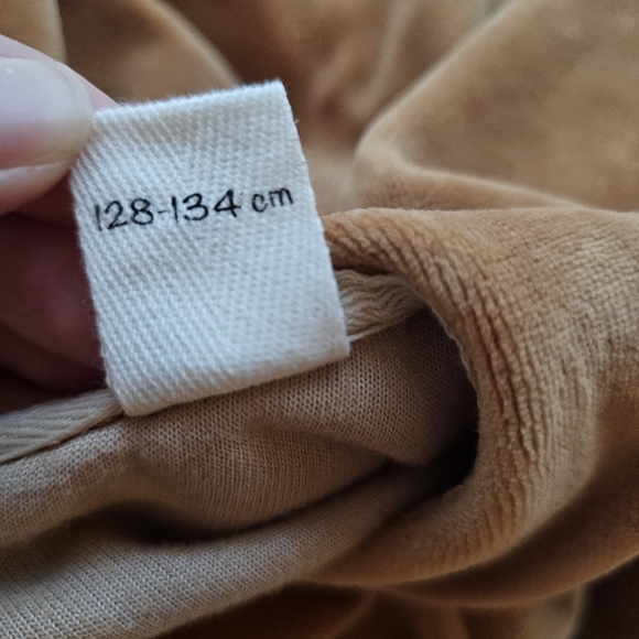 Mouse In A House Tan Velvet Velour Elegant Girls Dress - Size 8/9 yrs NWOT RARE - Picture 5 of 9